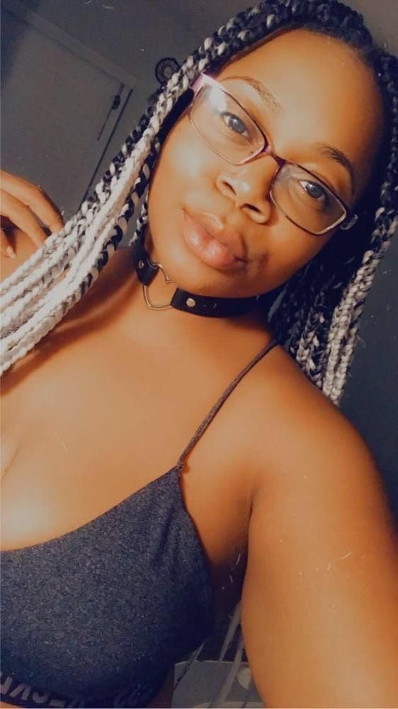 Ebony Slave Collared and Gagged