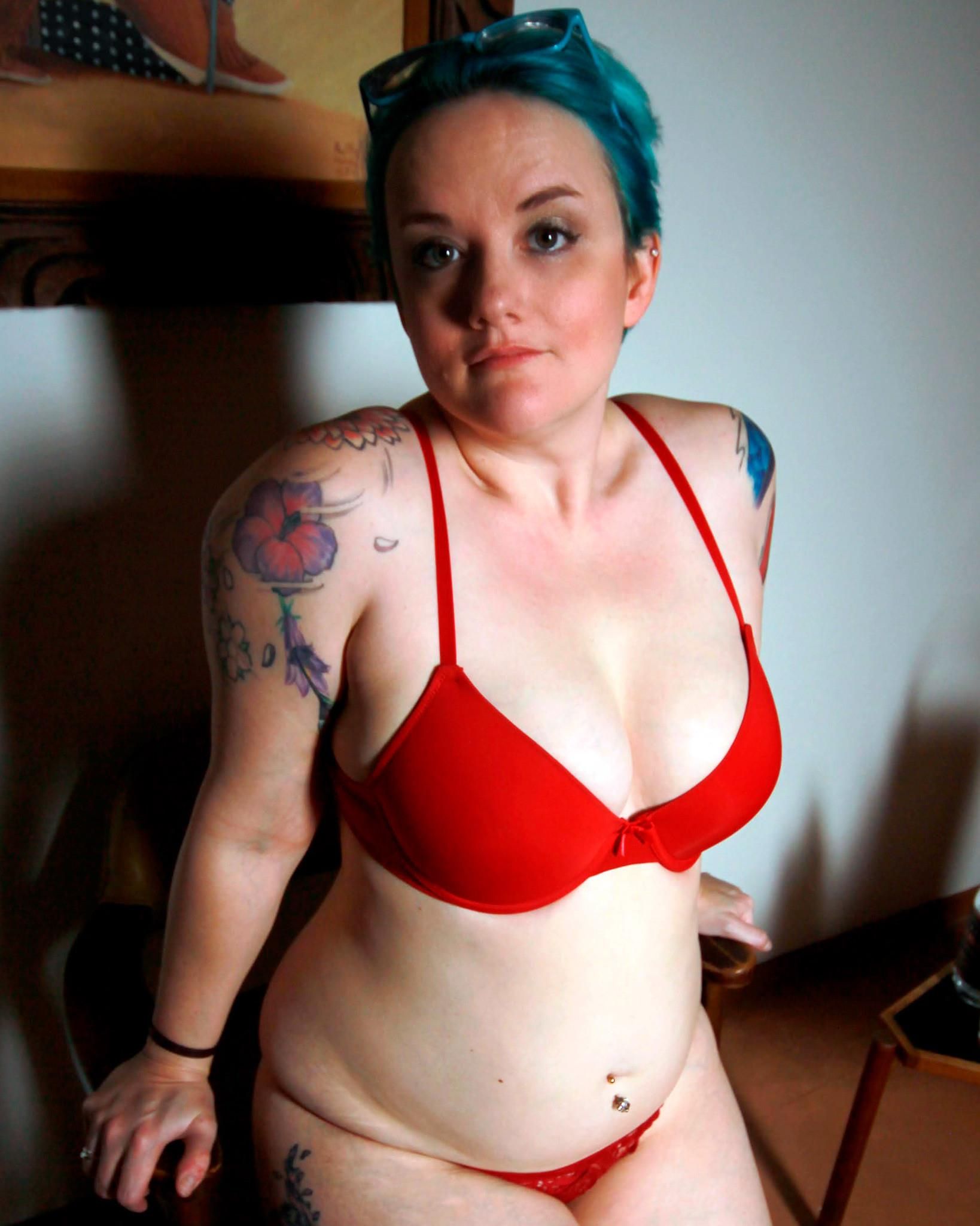 Sexy chubby women (Hot Blue Hair Wife BBW) PART II END