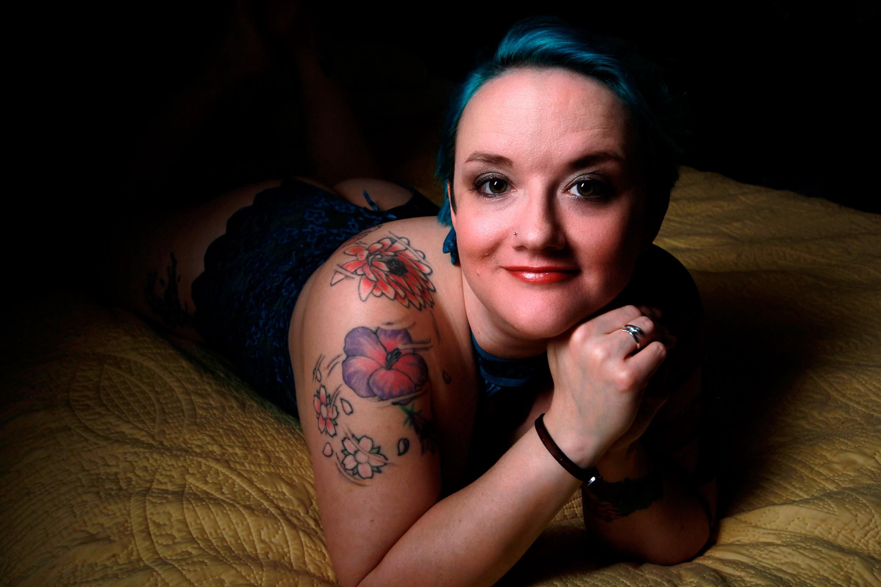 Sexy chubby women (Hot Blue Hair Wife BBW) PART II END