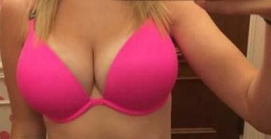 showing off my pink bra for daddies attention 