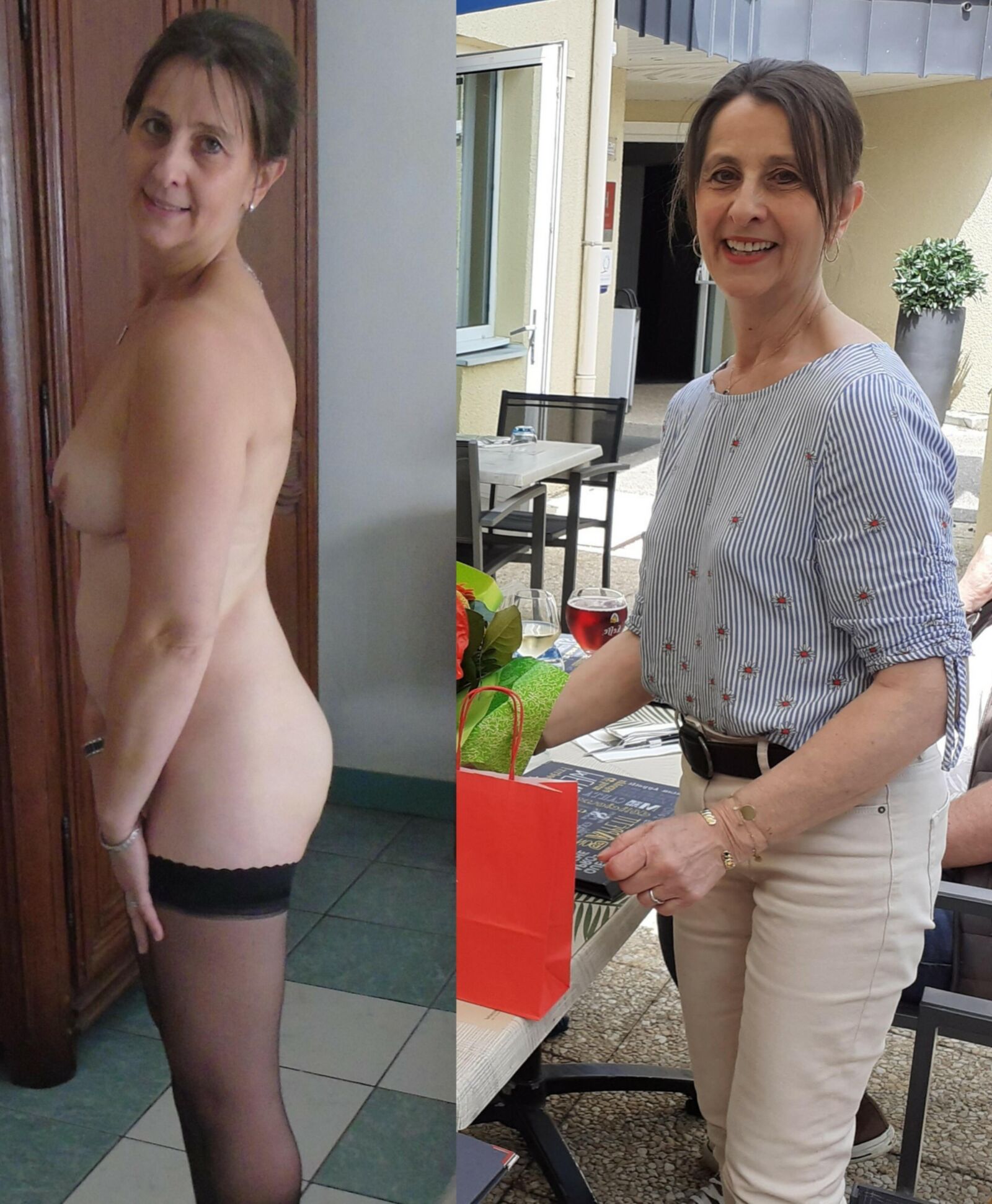 dressed and undressed ladies from the net