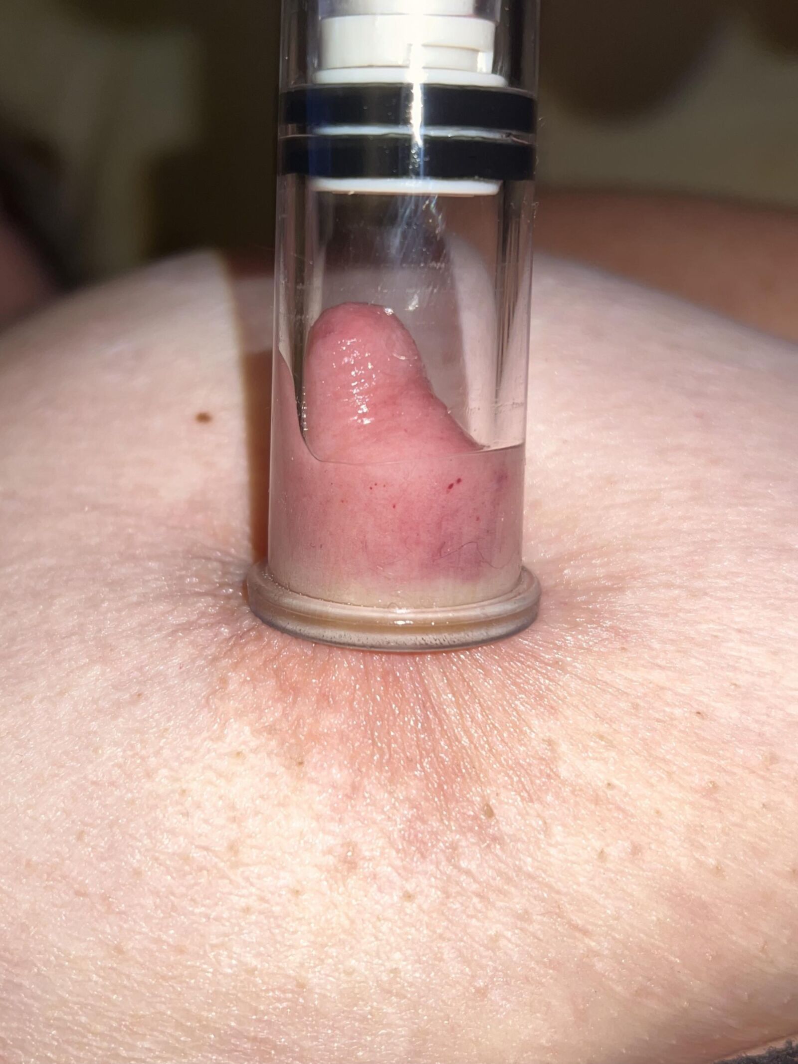 BBW wife's big tits and long nipples