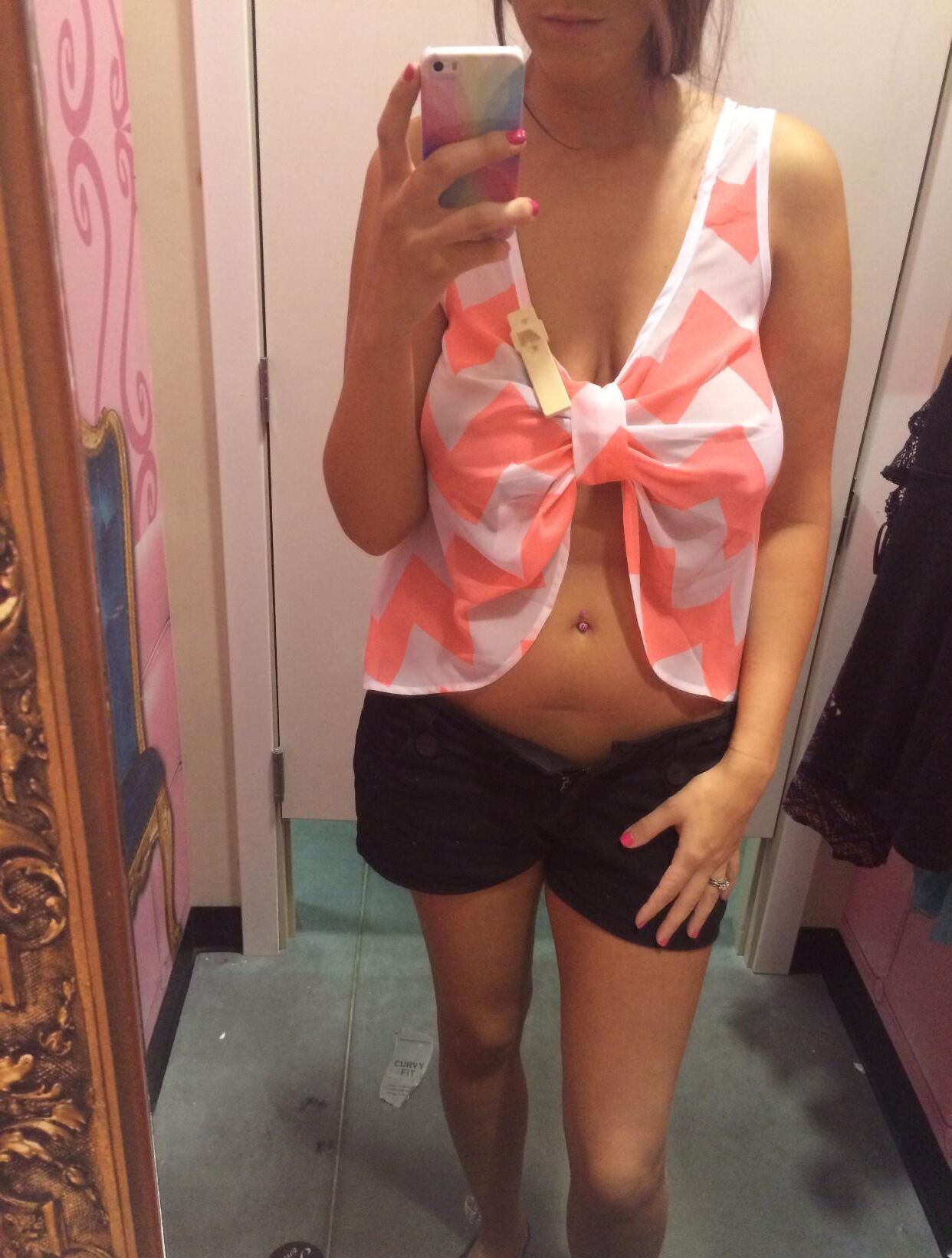 Christine Dressing Room Selfies