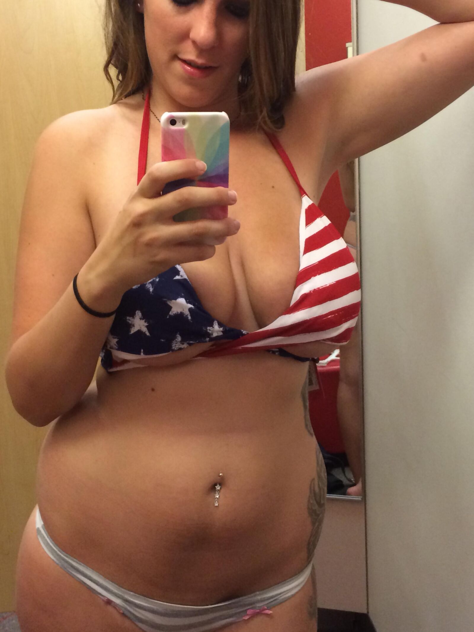 Christine Dressing Room Selfies