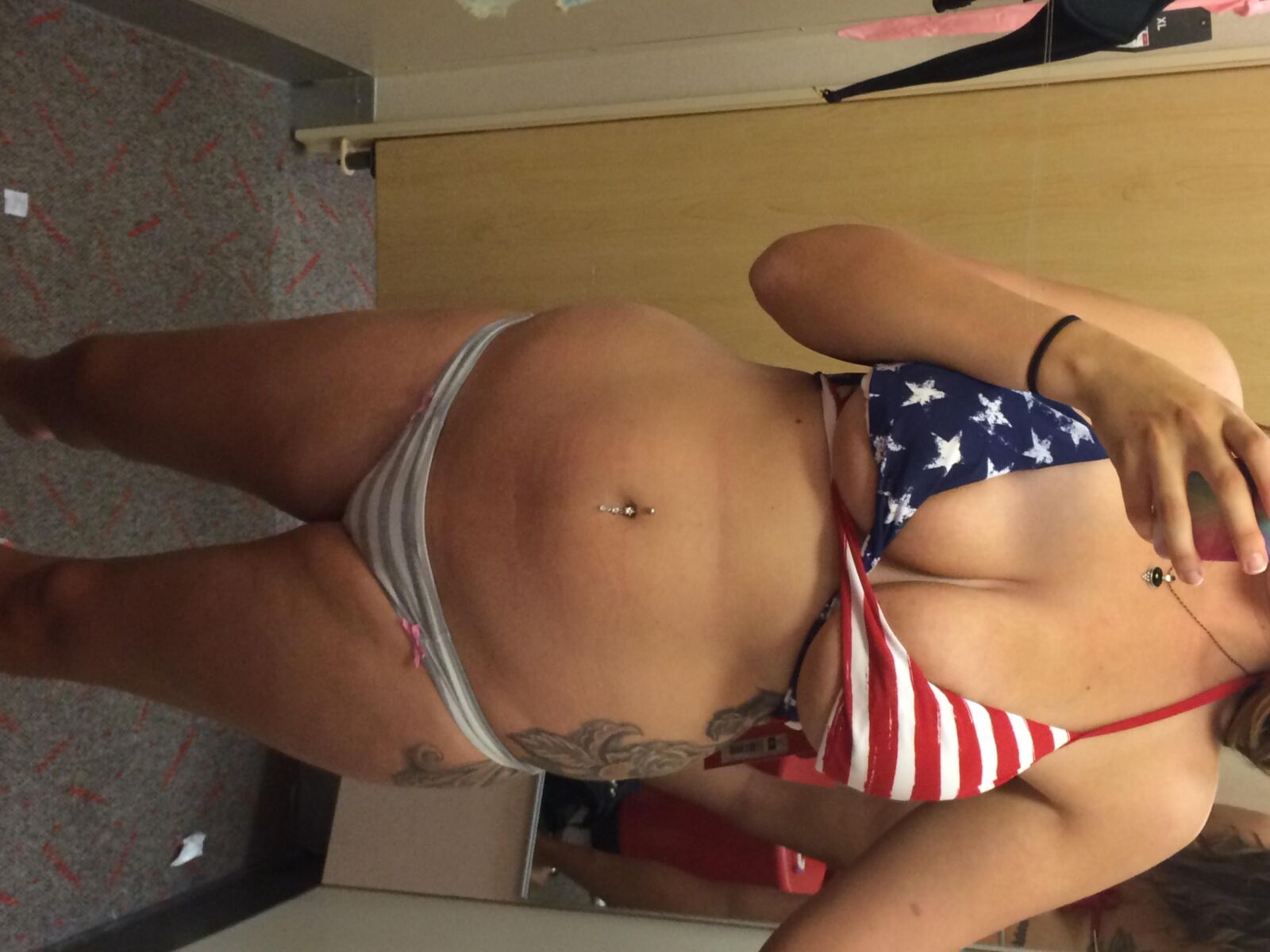 Christine Dressing Room Selfies