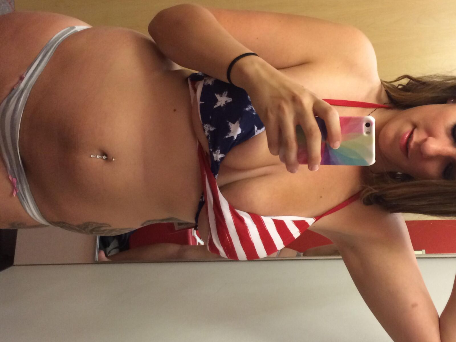 Christine Dressing Room Selfies