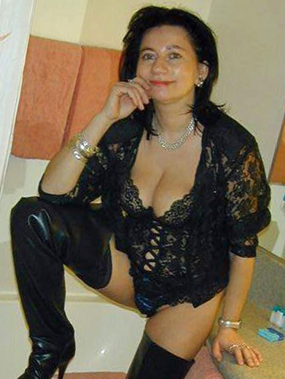 Posing in high boots 