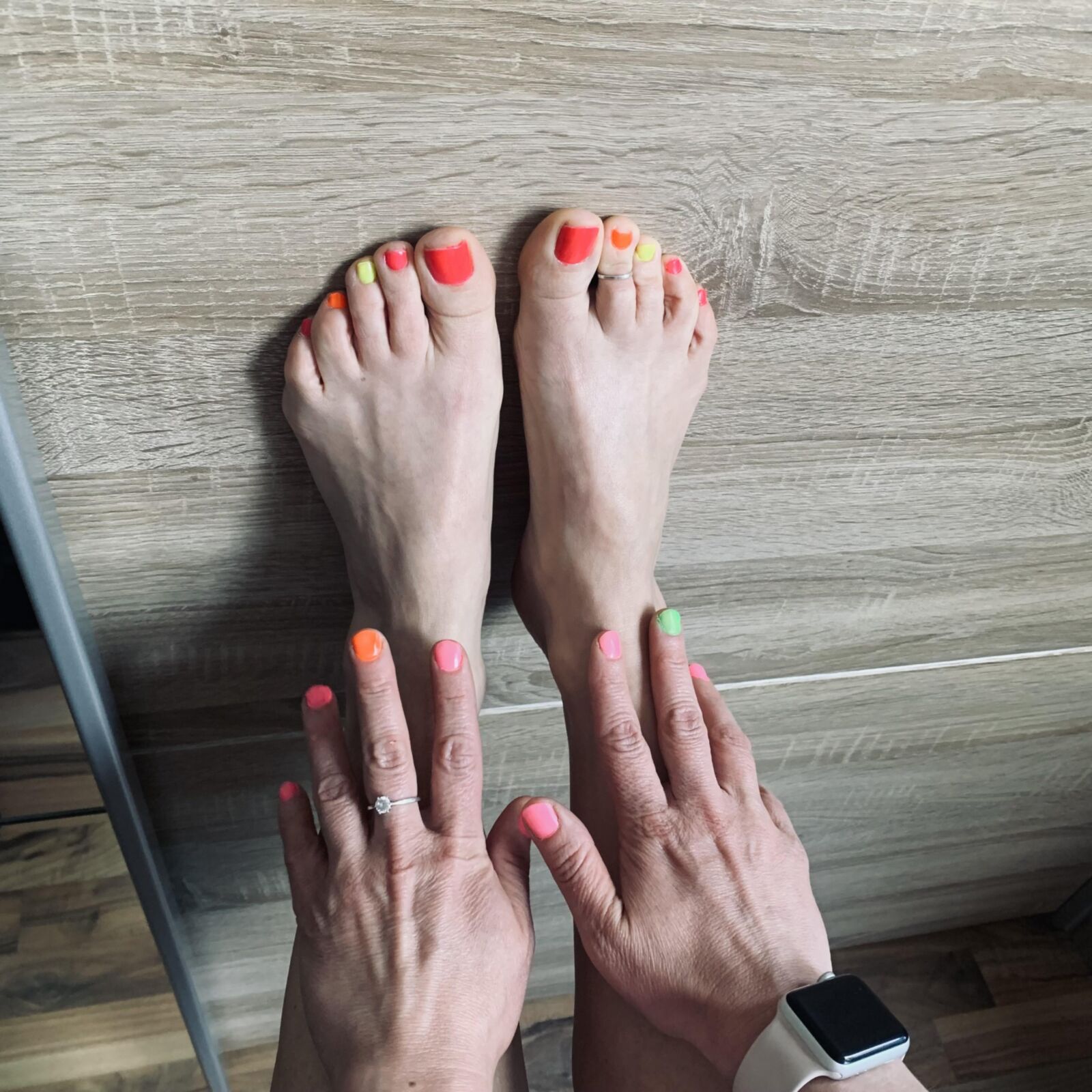 MadameD naked feet big nipple milk tits