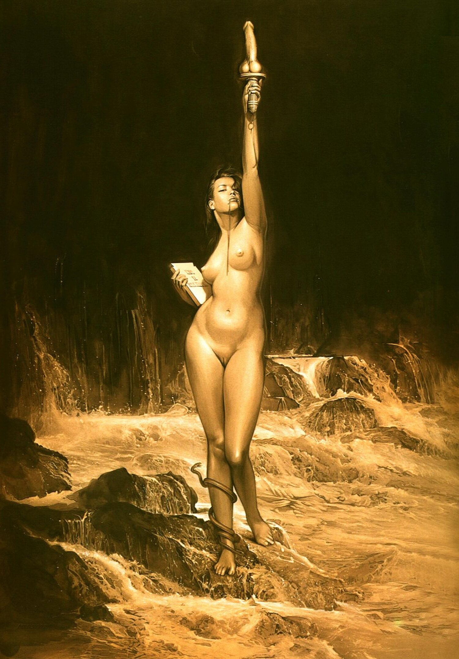 Erotische Nadel -Up -Scans