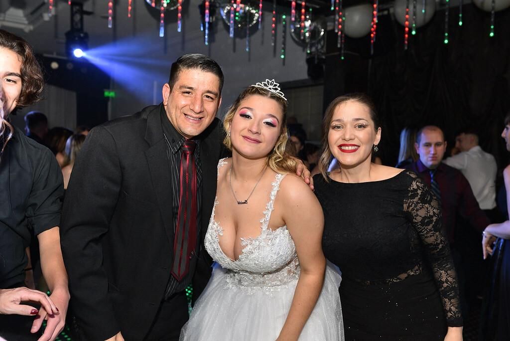 mom or daughter at the party?