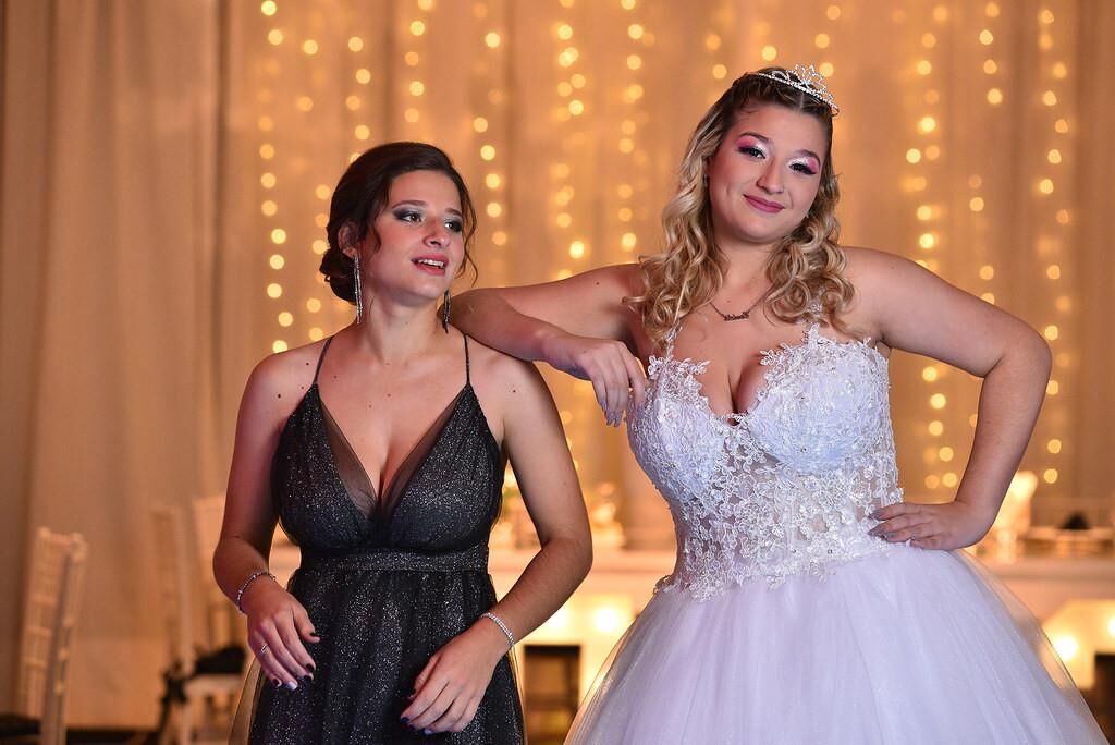 mom or daughter at the party?