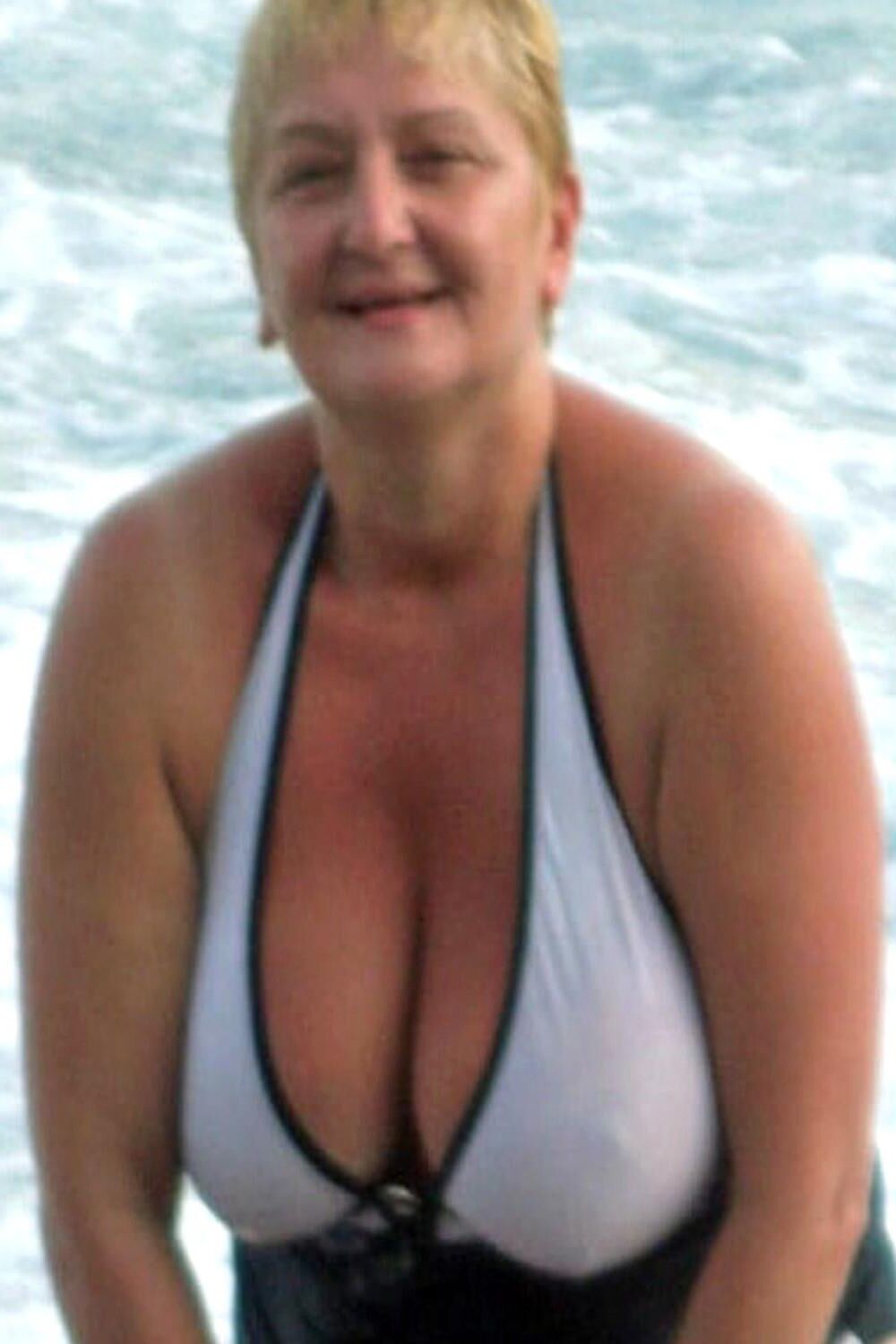 Posing in black and white bikini/swimsuit