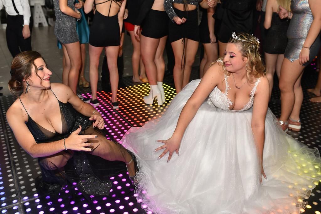 mom or daughter at the party?