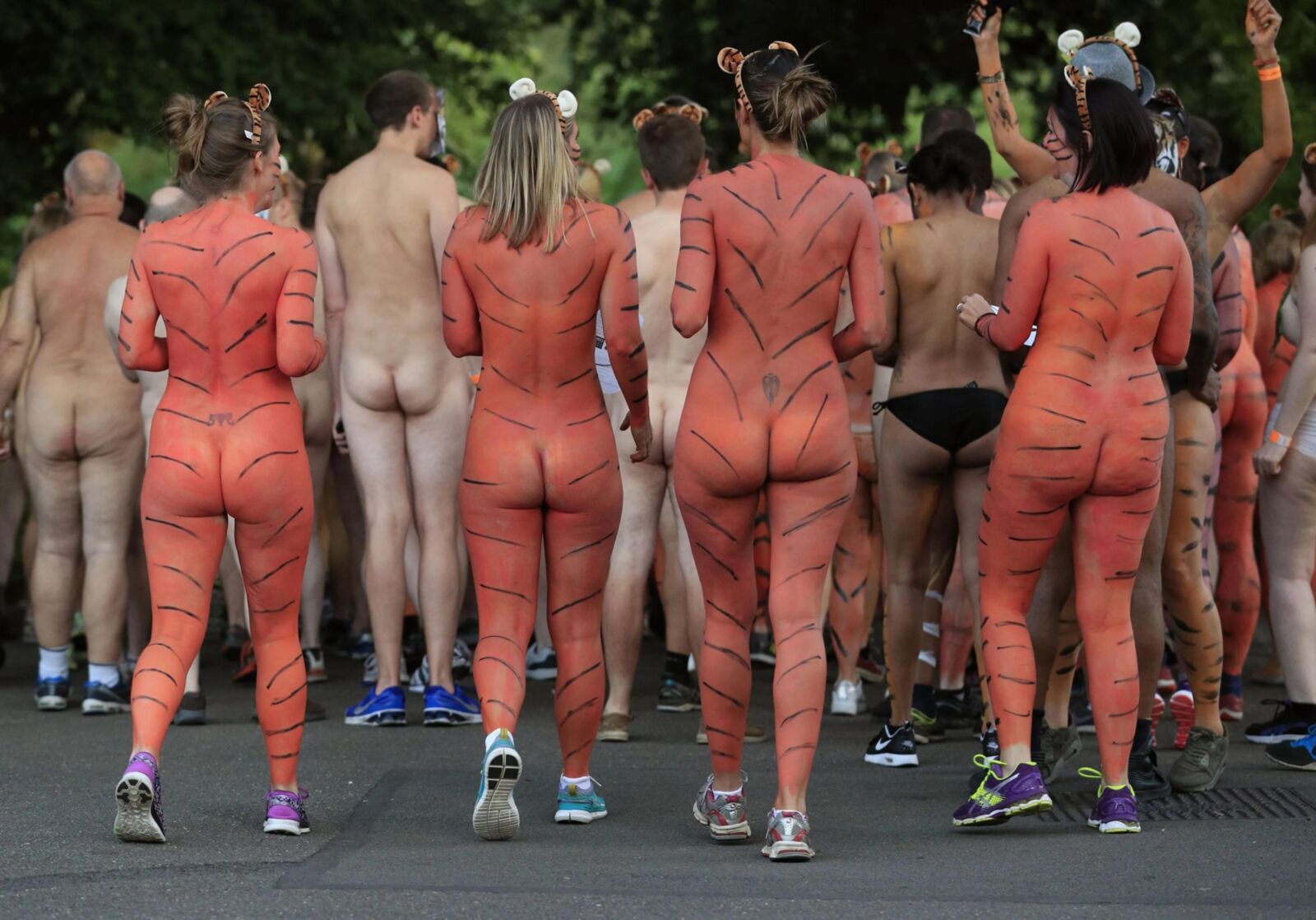 London Naked Tiger Run