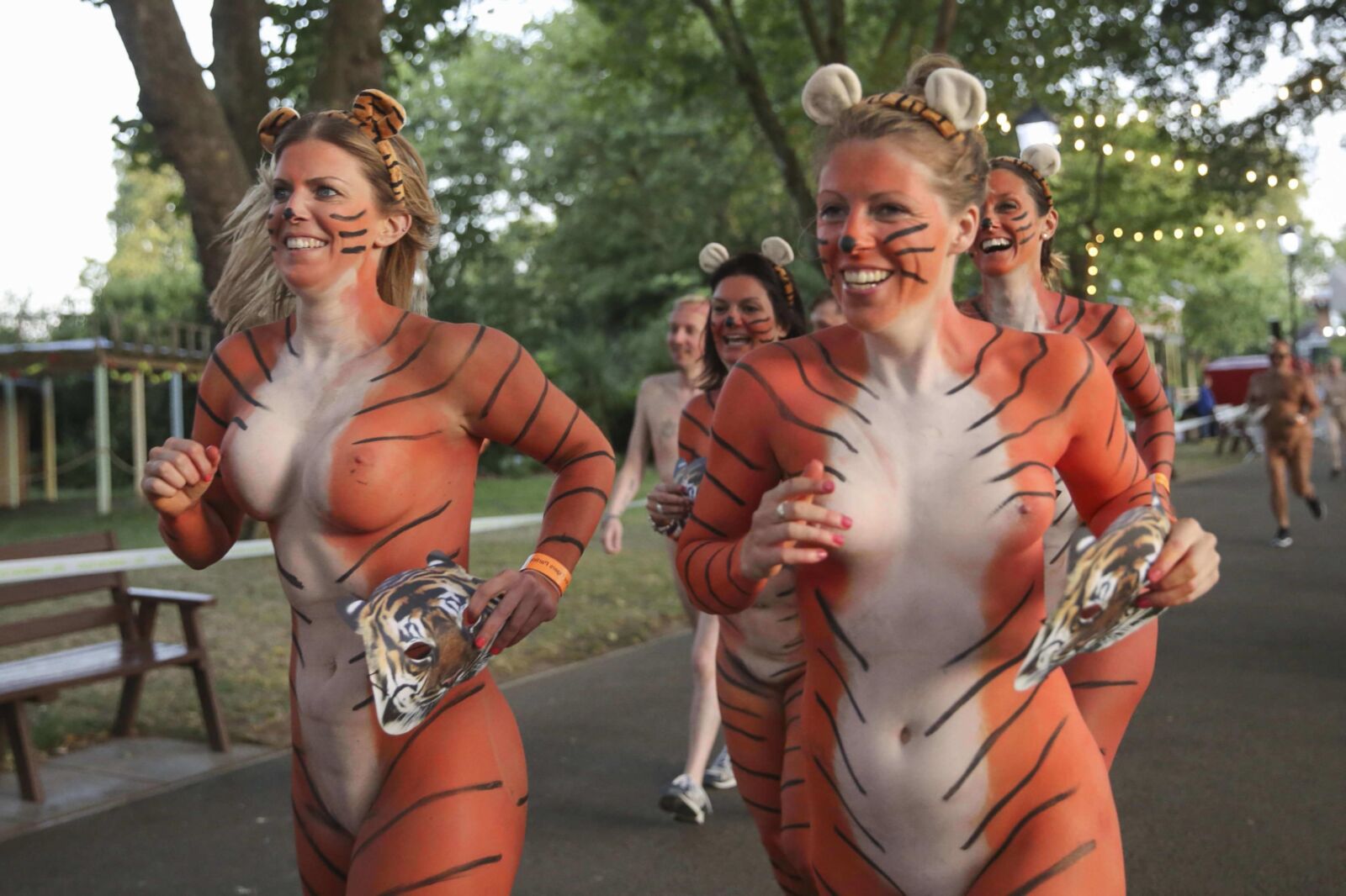 London Naked Tiger Run