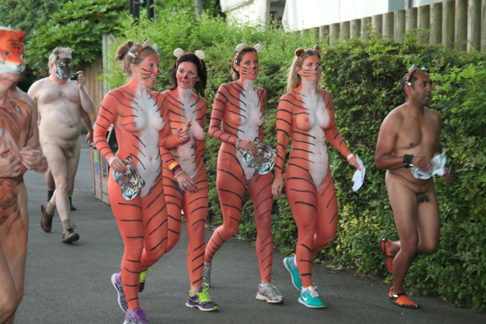 London Naked Tiger Run