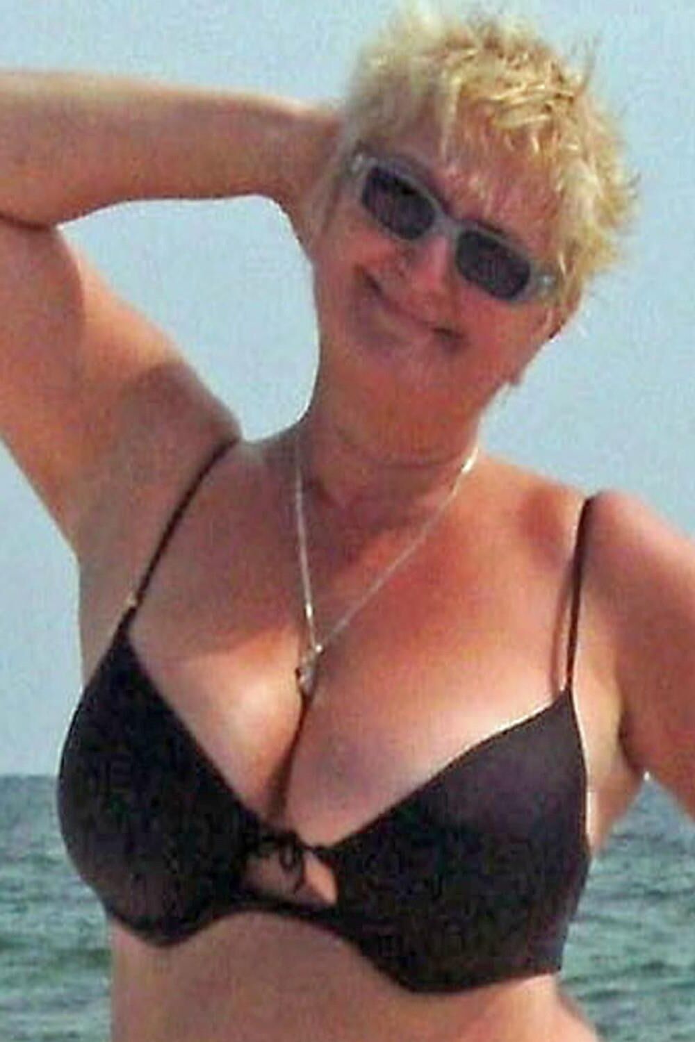Posing in black bikini
