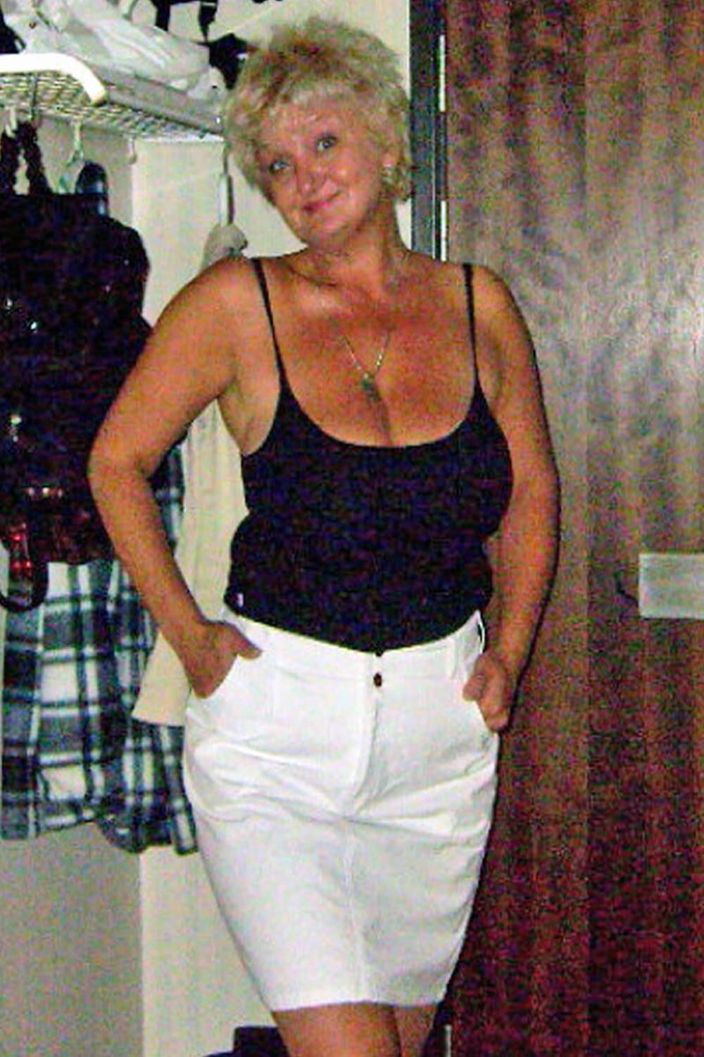Posing in black top