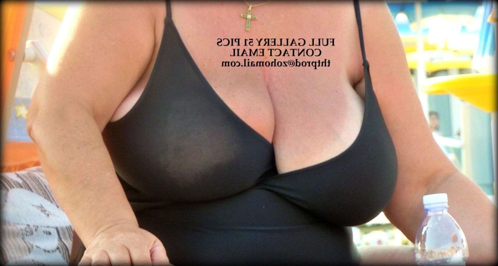 Huge Tits Grannies Beach Candid