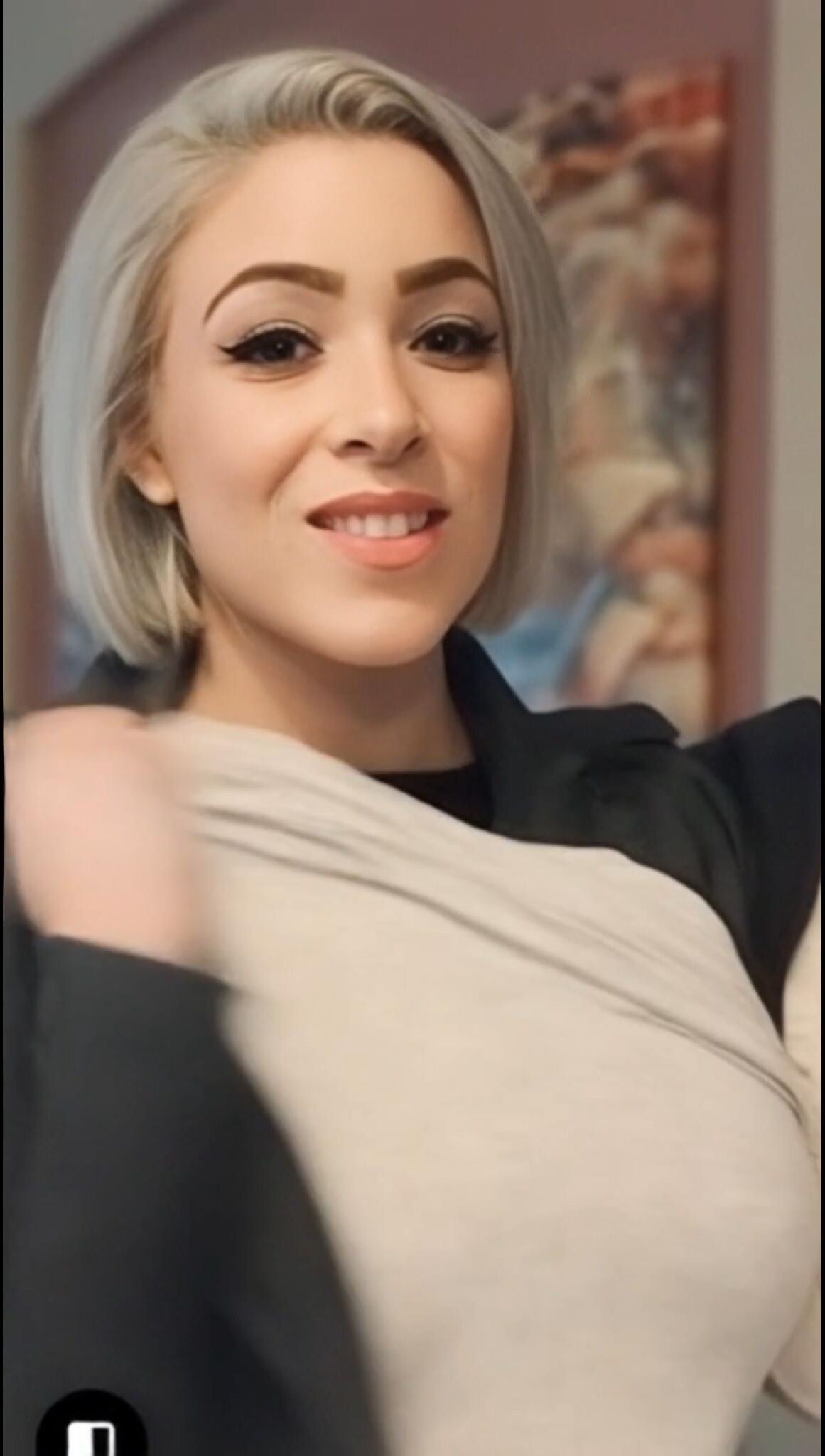 Ai meine Stieftochter (kurze platinblonde Titten)