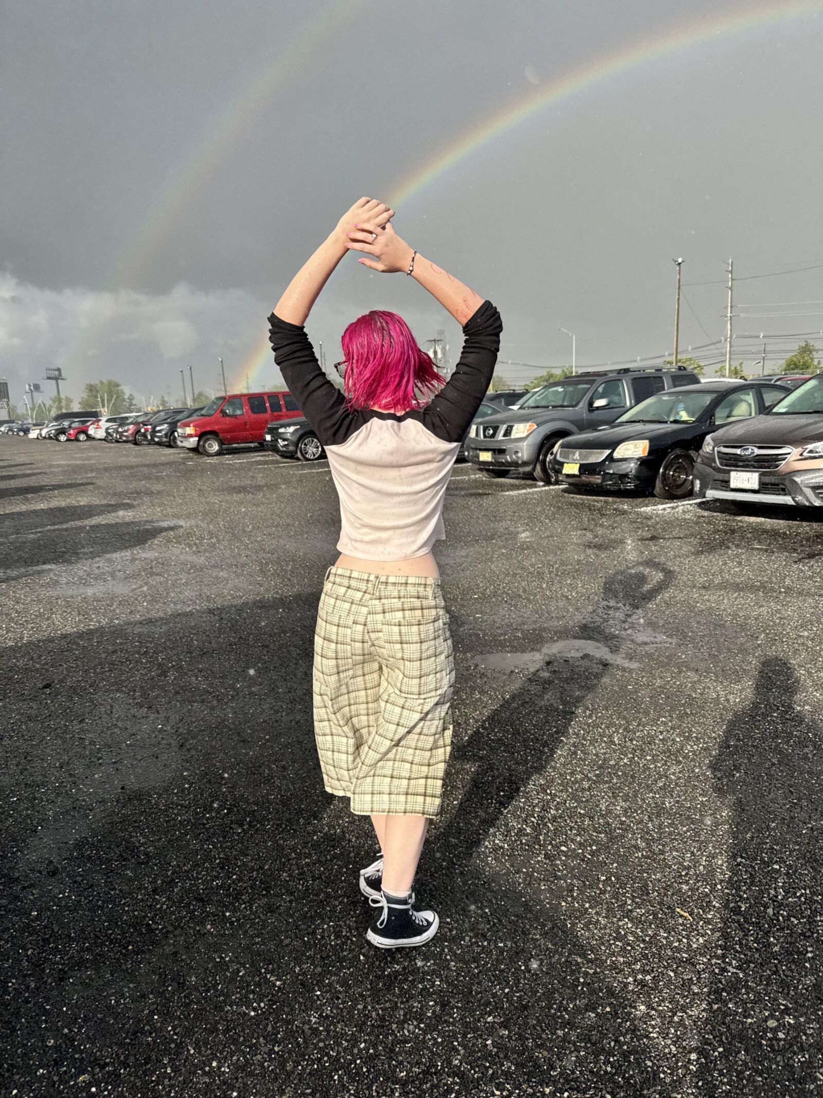 Luv große Brüste Big Ass Pink Haar sexy Schönheit Mädchen gemischtes heißes Foto