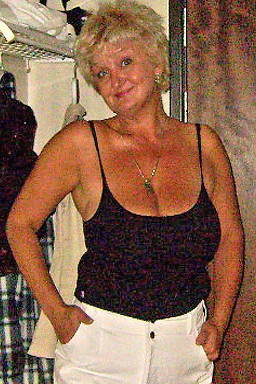 Posing in black top