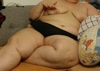 Awesome SSBBW shows insane fat body