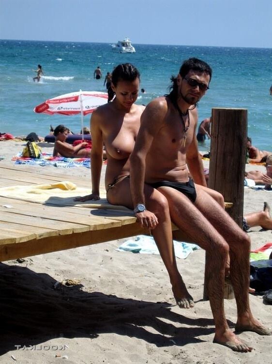 Top weniger Pose Beach Big Titten