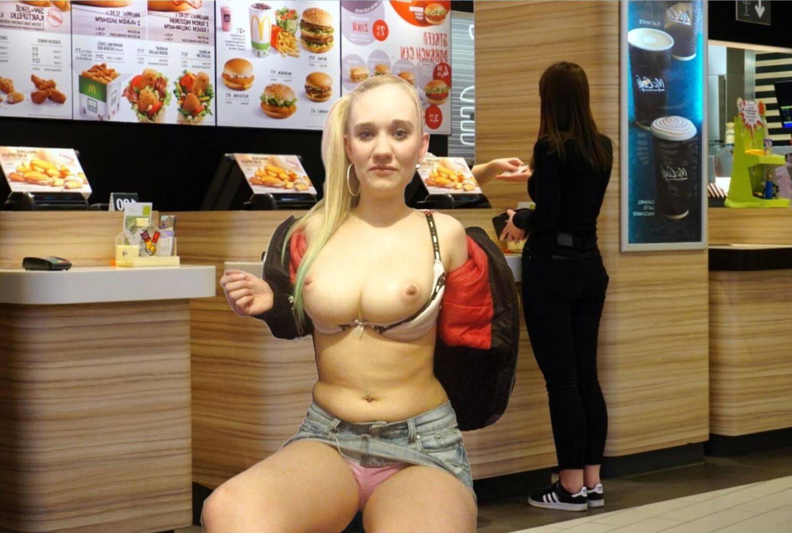 Becca uk süße große Titten Blonde rasierte Muschi Tribut