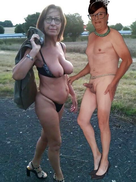 Naked women in heels 