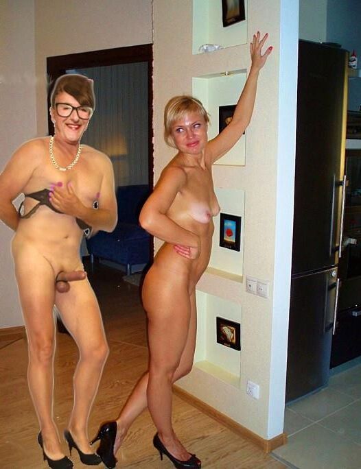 Naked women in heels