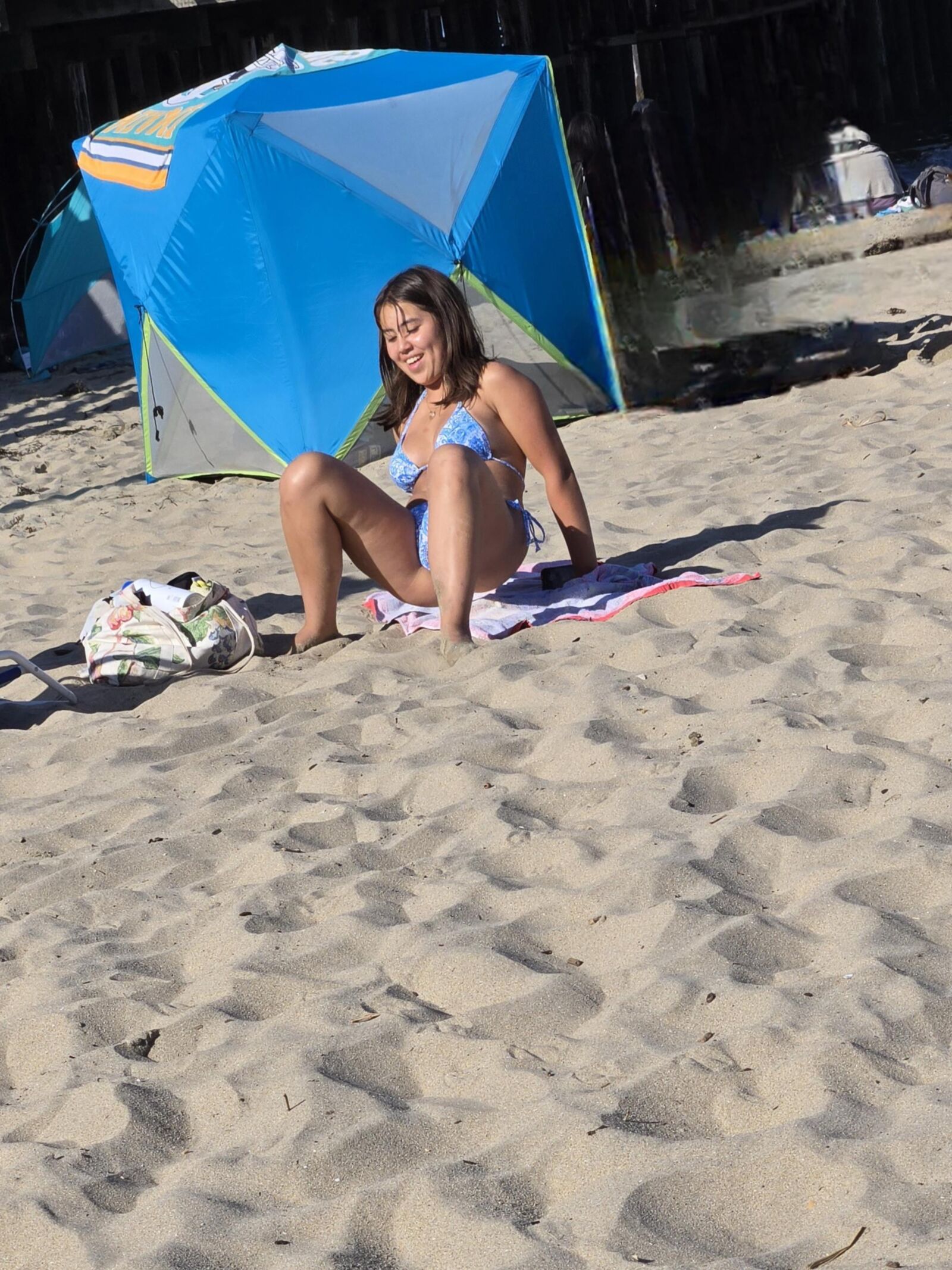  year old hottie in a bikini at the beach