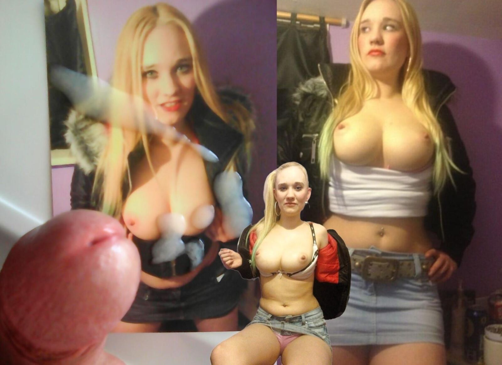 Becca uk süße große Titten Blonde rasierte Muschi Tribut