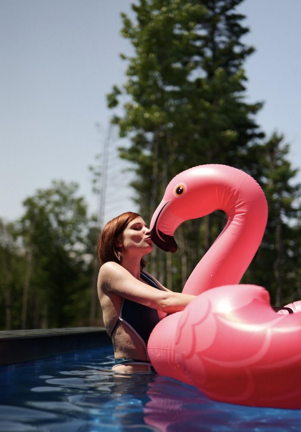 Thin Redhead with Big Milkers 