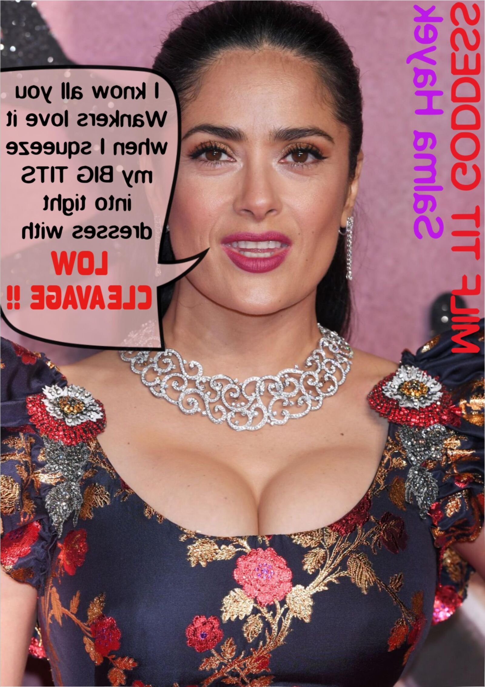 MILF TIT Goddess Salma Hayek, The Queen of Big Boobs