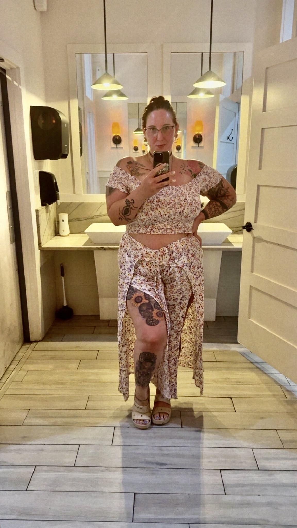 J B Huge Ass Big Boobs BBW Tattooed Wife with Glasses Mixed Shot