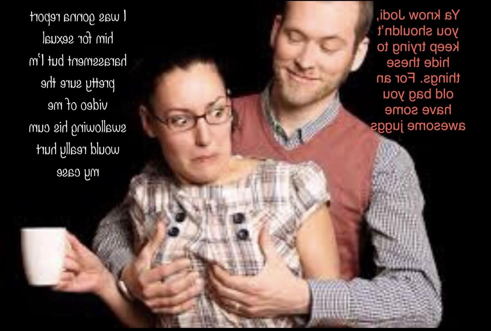 Unwanted but wanted groping