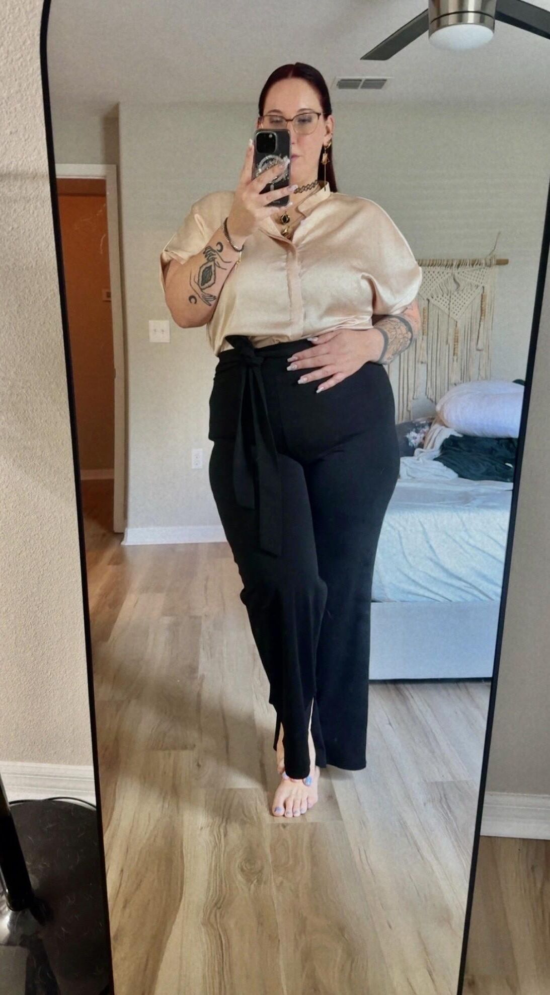 J B Huge Ass Big Boobs BBW Tattooed Wife with Glasses Mixed Shot