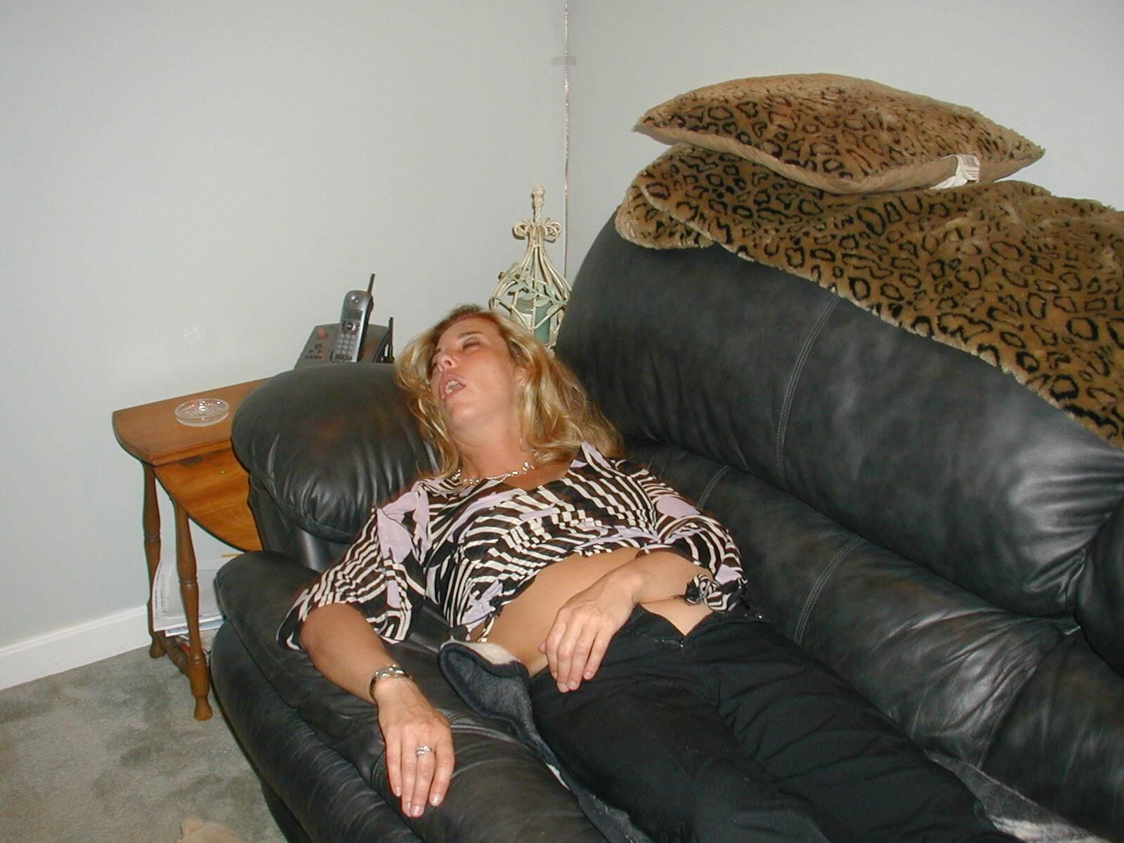 Drunk Kelly passed out naked 