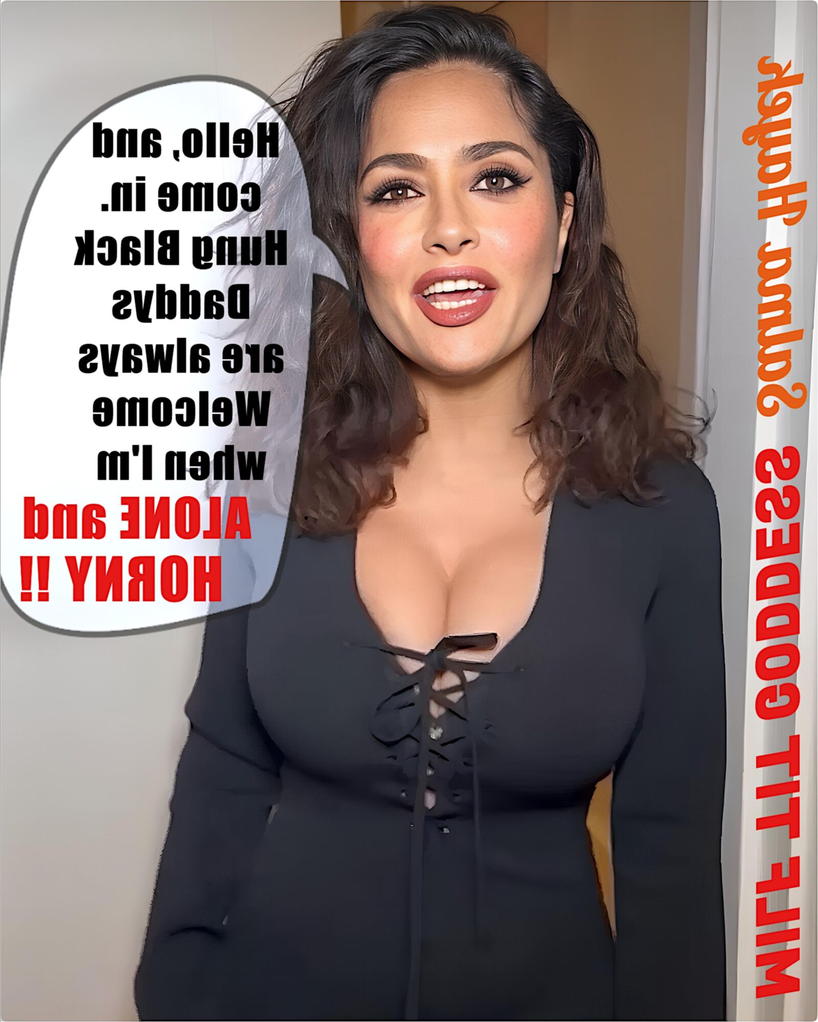 MILF TIT Goddess Salma Hayek, The Queen of Big Boobs
