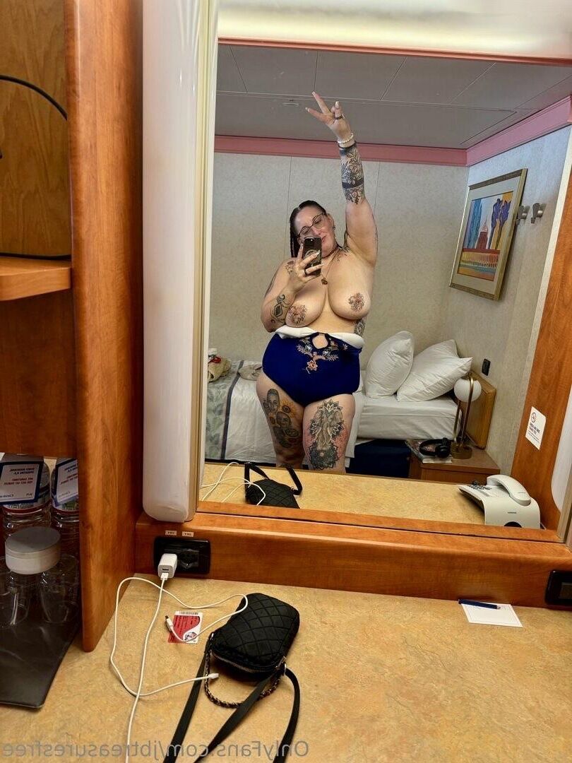 J B Huge Ass Big Boobs BBW Tattooed Wife with Glasses Mixed Shot