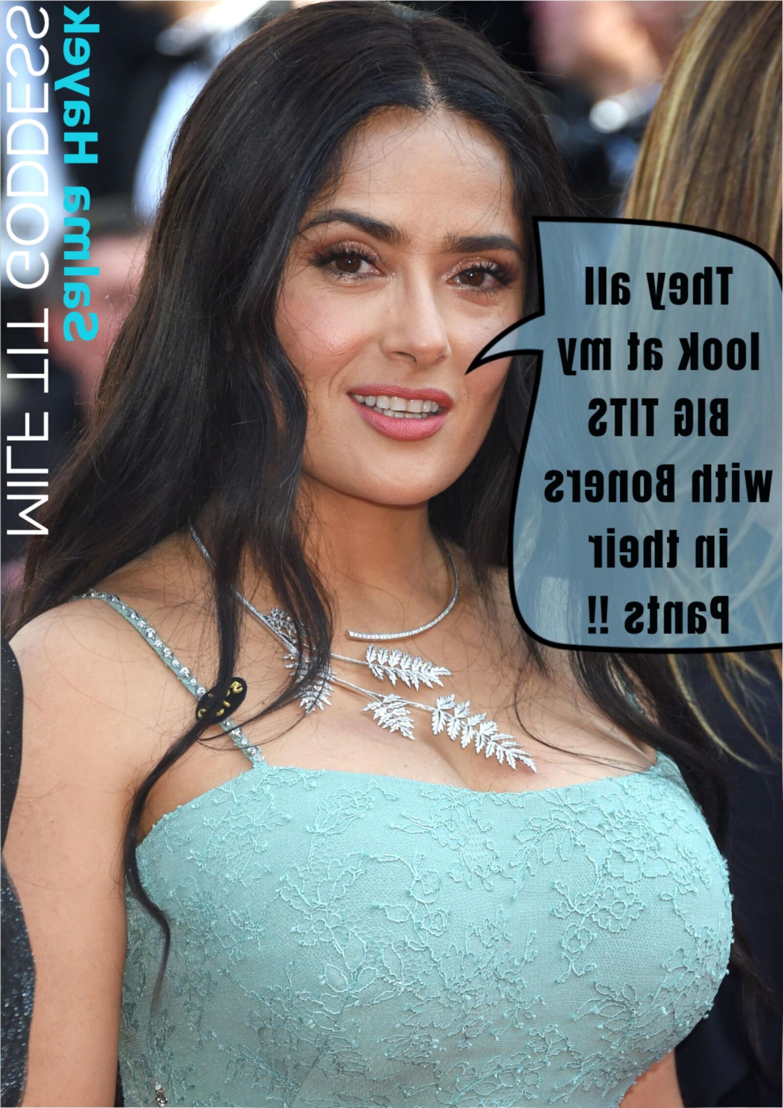 MILF TIT Goddess Salma Hayek, The Queen of Big Boobs