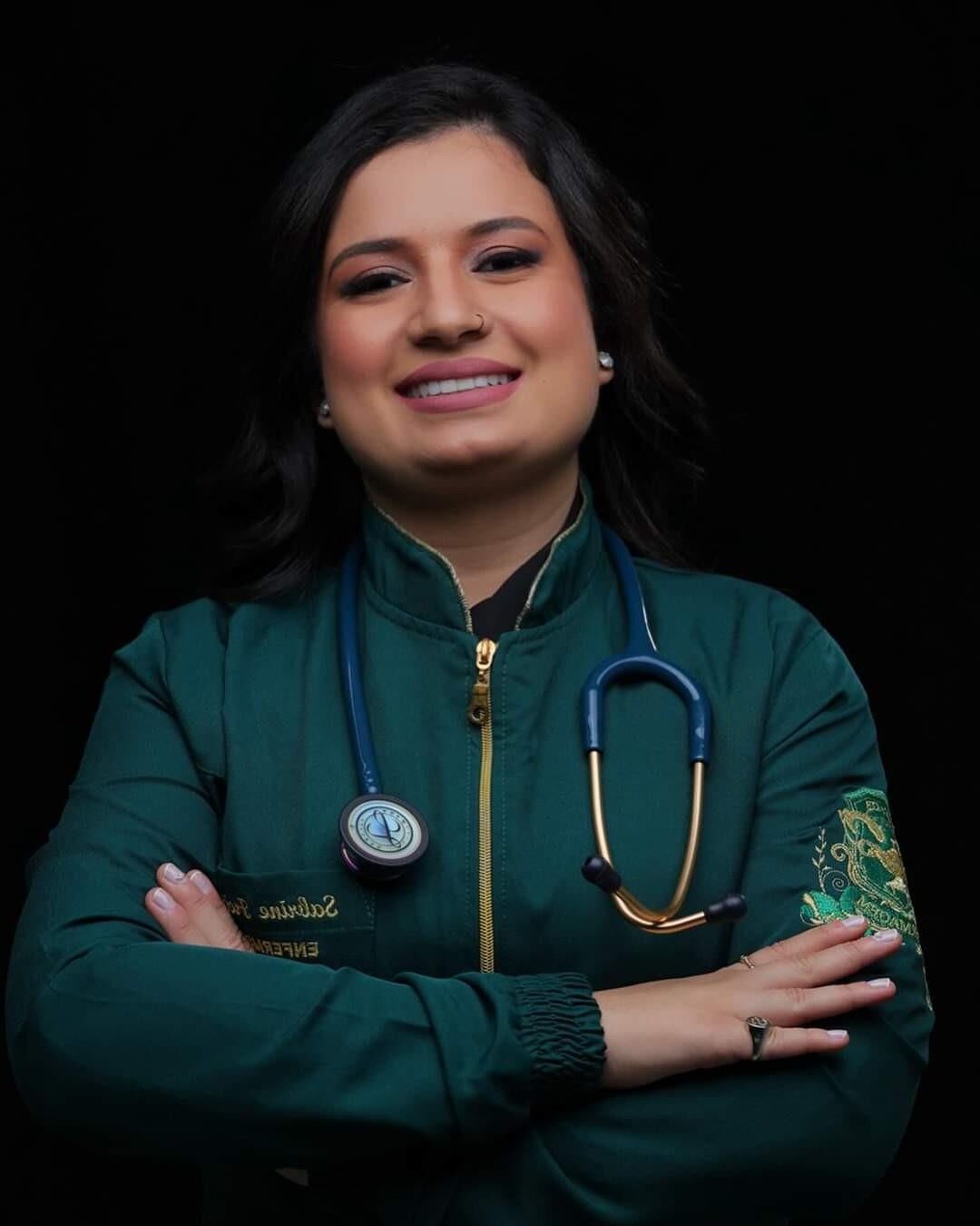 Chubby Nurse Sabrine Shows her Pussy Find her and Expose More