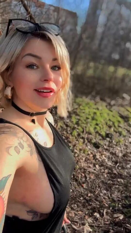 Cute girl flashing boobs