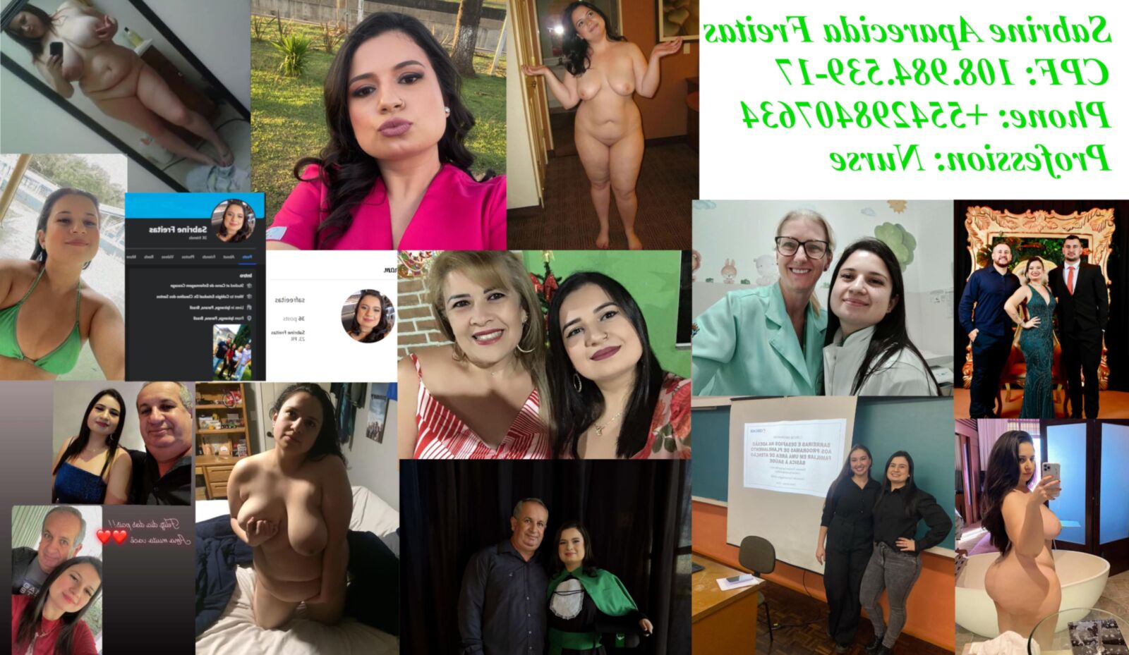 Chubby Nurse Sabrine Shows her Pussy Find her and Expose More