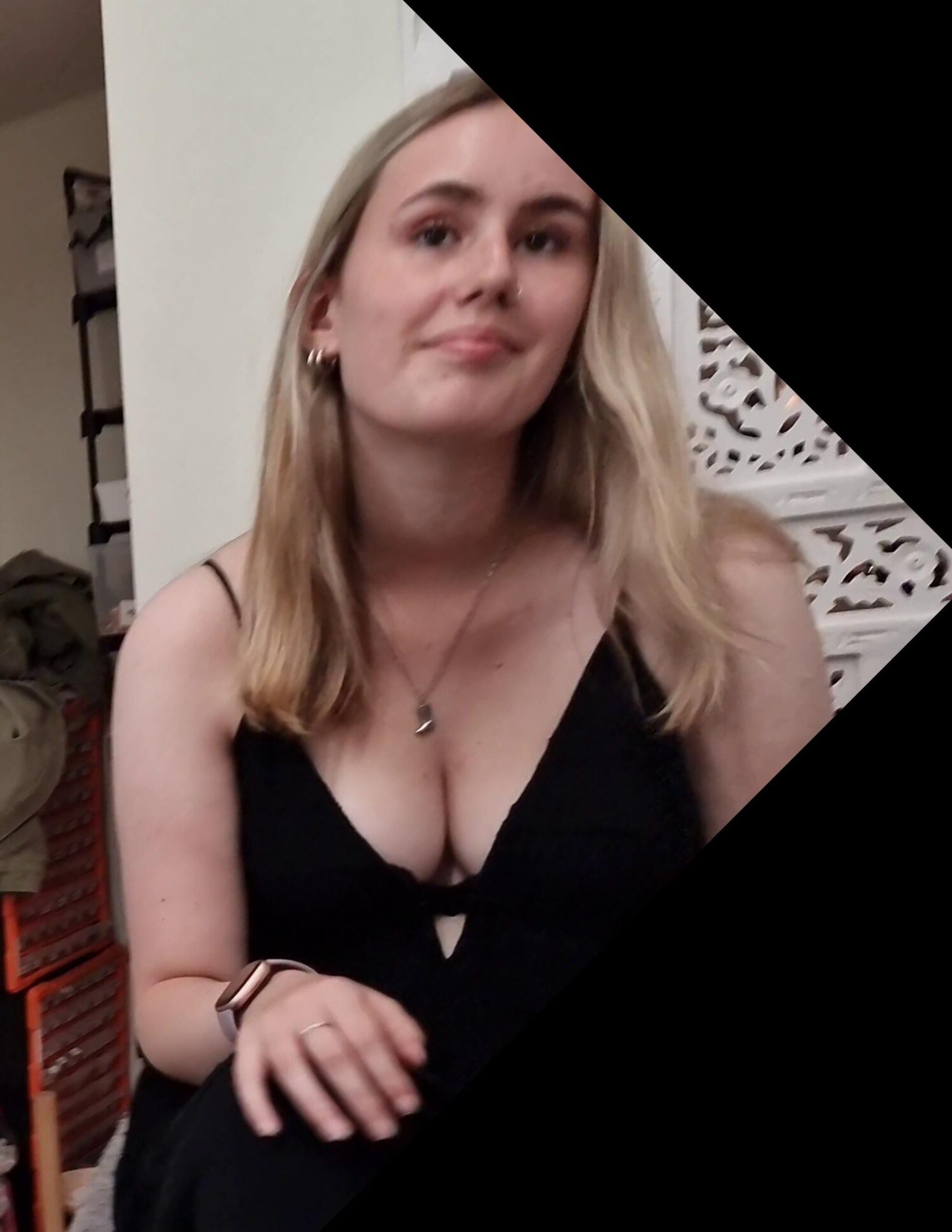 Ladenassistenten machen es zu einfach blonde Downblouse