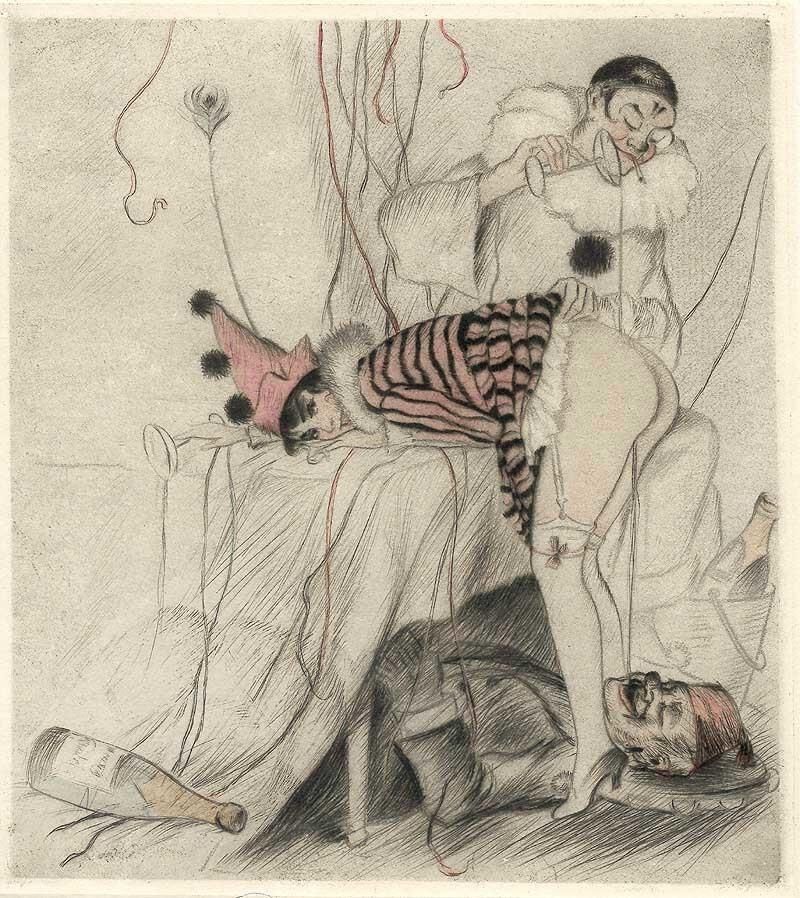 Cartoons aus verschiedenen Vintage -Erwachsenenmagazinen.