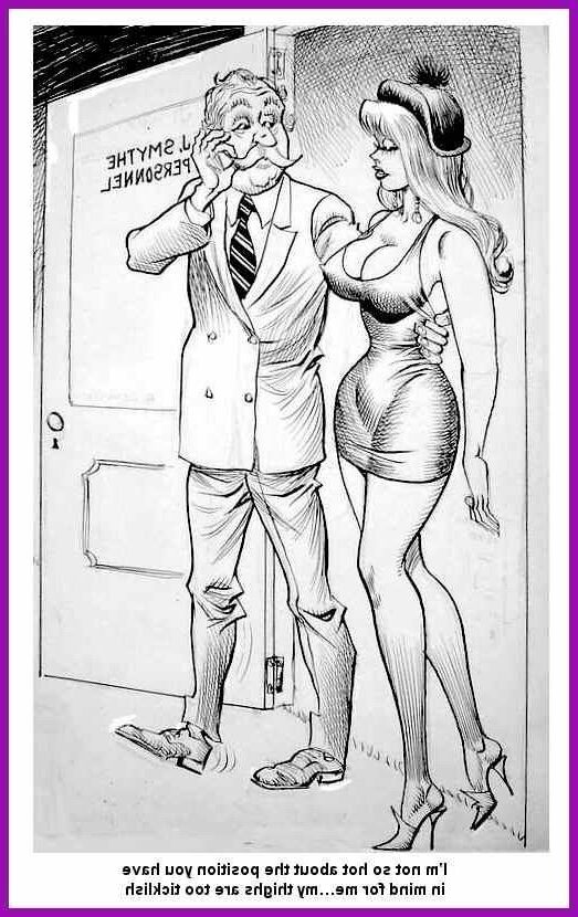 Cartoons aus verschiedenen Vintage -Erwachsenenmagazinen.