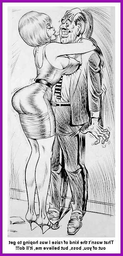 Cartoons aus verschiedenen Vintage -Erwachsenenmagazinen.