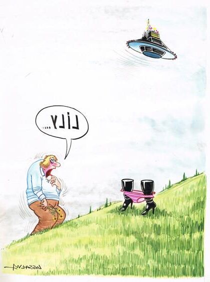 Cartoons aus verschiedenen Vintage -Erwachsenenmagazinen.